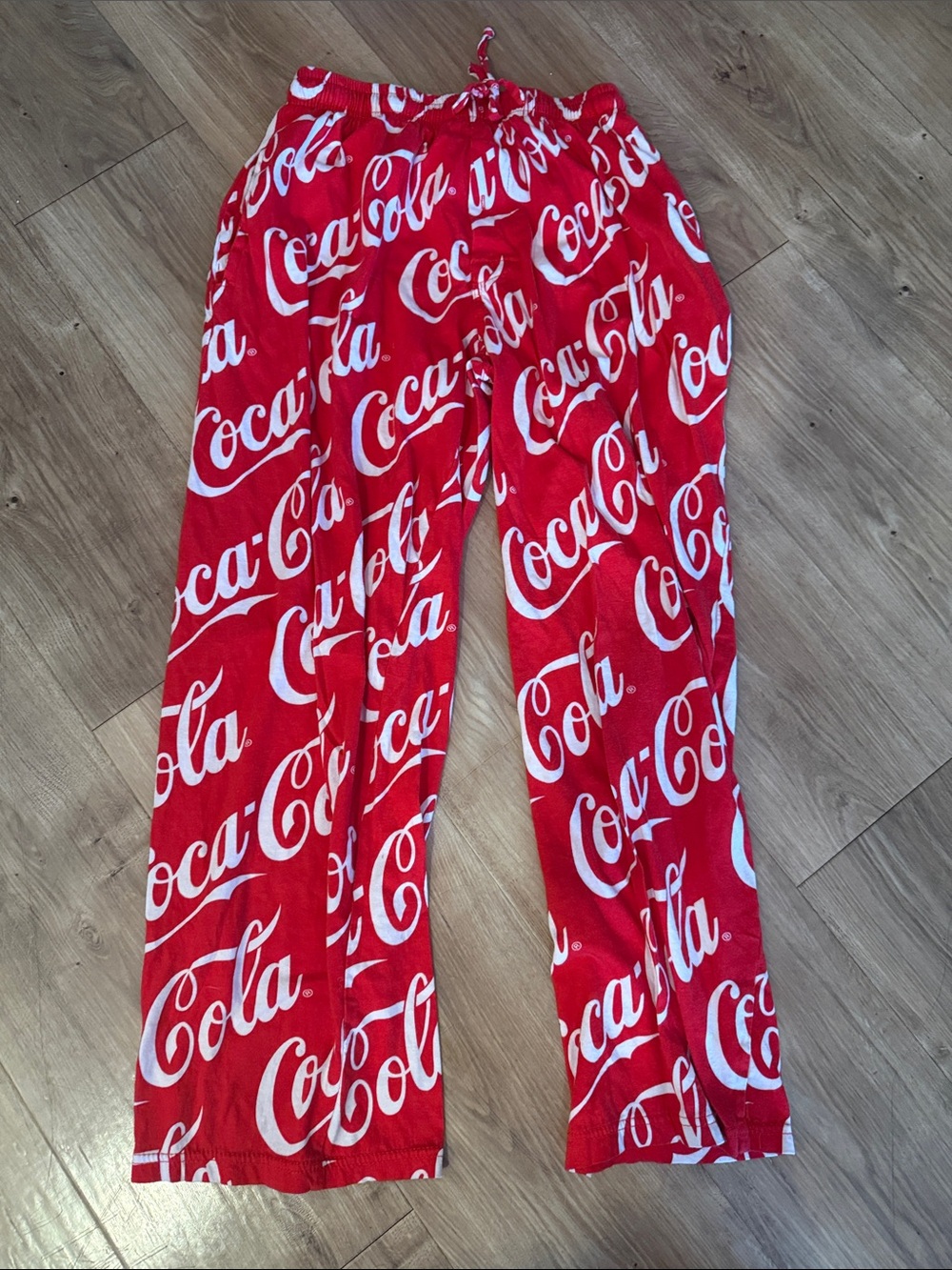 Coca-Cola Red and White Allover Logo Lounge Pants